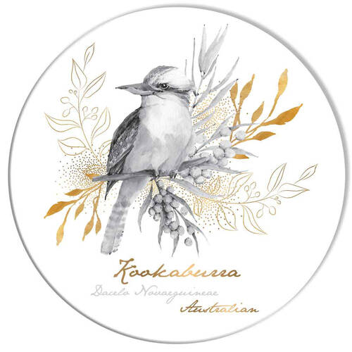 LMD Kookaburra Ceramic Surface Protector Round 25cm - Black/White
