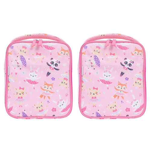 2PK Splosh Out & About Ballet Kids/Children Insulated Lunch Bag 21x25cm Pink
