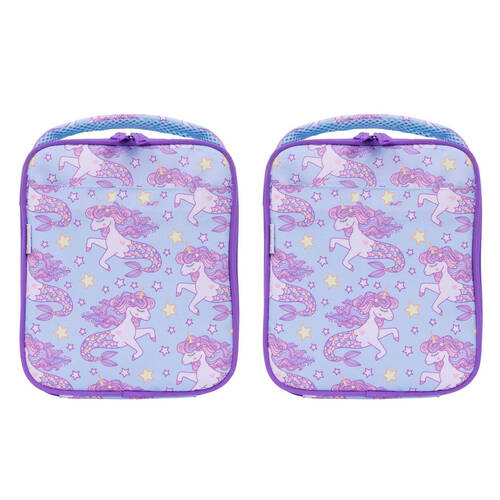 2PK Splosh Out & About Mermicorn Kids/Children Insulated Lunch Bag 25cm Purple
