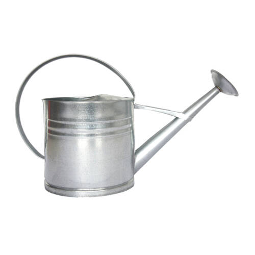 Esschert Design Zinc Metal Watering Can Garden Water Container 10L Silver