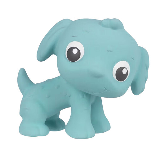 Playgro Eco Play Natural Rubber Pooky Puppy - Turquoise 0m+