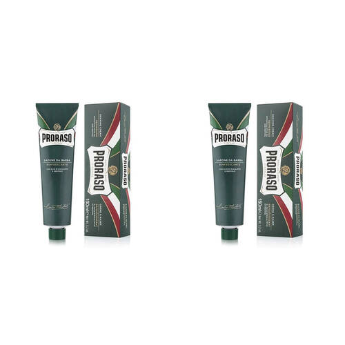 2PK Proraso Shaving Cream In A Tube w/ Eucalyptus & Menthol 150ml