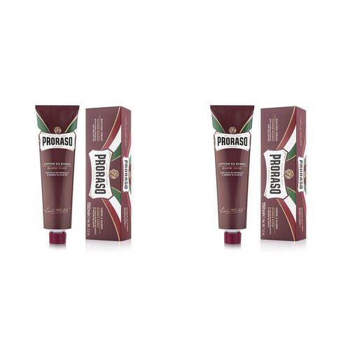 2PK Proraso Shaving Cream In A Tube For Tough Stubbles 150ml