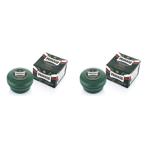 2PK Proraso Shaving Cream In A Mug w/ Eucalyptus & Menthol 150ml