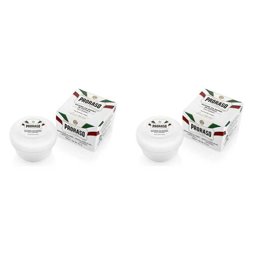 2PK Proraso Shaving Cream In A Mug w/ Green Tea For Sensitve Skin 150ml