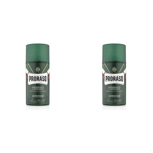 2PK Proraso Shaving Foam w/ Eaucalyptus & Menthol 300ml
