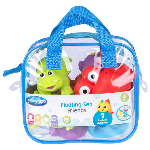 7pc Playgro Floating Sea Friends Baby/Kids Toy Assorted Blue/Pink 6m+