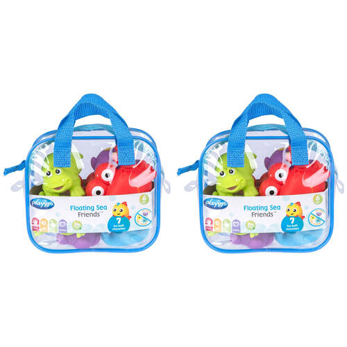14pc Playgro Floating Sea Friends Baby/Kids Toy Assorted Blue/Pink 6m+
