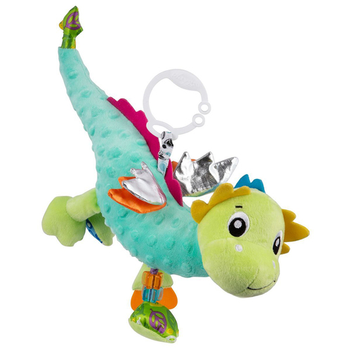 Playgro Sensory Dusty Dragon Interactive Toy For Stroller 0m+