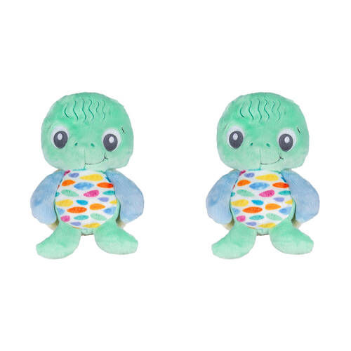 2PK Playgro Earth Eco Play Turtle Companion Baby/Infant Toy 0m+