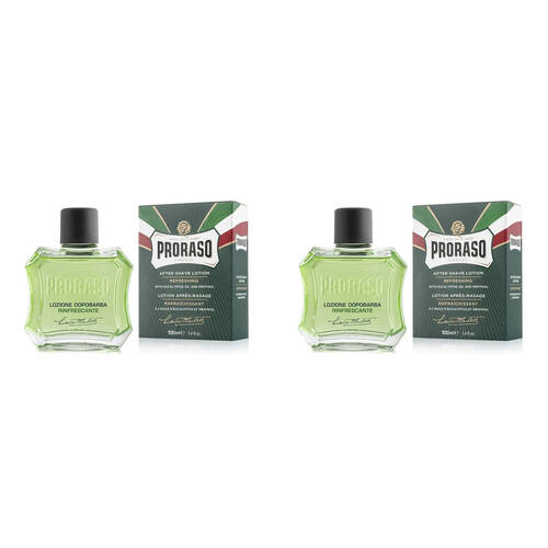 2PK Proraso After Shave Lotion w/ Eucalyptus Oil & Menthol 100ml