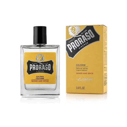Proraso Eau De Cologne Men's Fragrance Perfume Wood & Spice 100ml