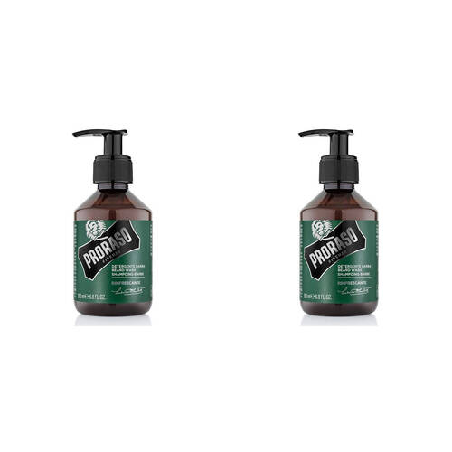 2PK Proraso Beard Wash Menthol & Eucalyptus Scent 200ml