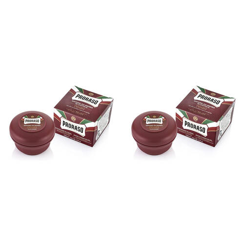 2PK Proraso Shaving Cream In A Mug w/ Nourishing Shea Butter 150ml
