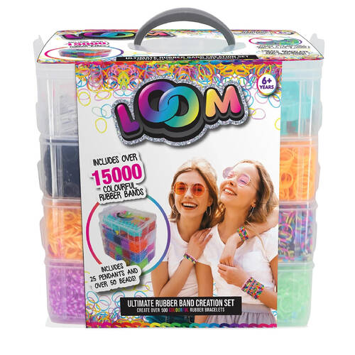 15000pc Mega Loom Set Kids Jewelry Making DIY Craft Kit 6y+