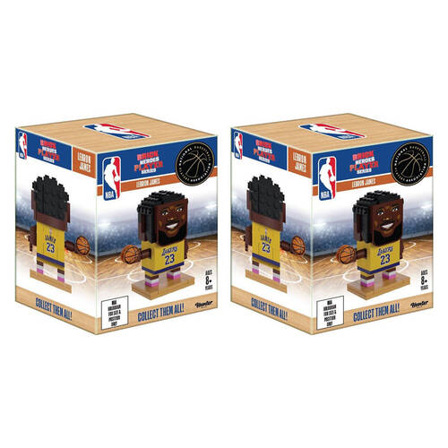 2PK Hunter Products Brick Heroes NBA 6 Player Series Figure Assorted 8y+