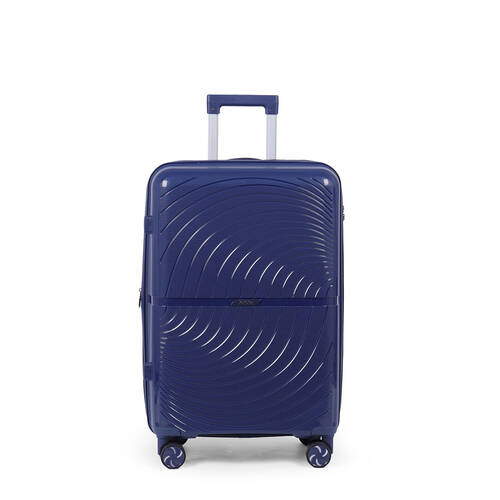 Paklite Solar Medium Travel Luggage Suitcase Lightweight 65x43cm Navy
