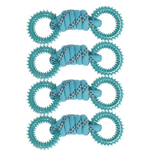 4PK Pro Pet Max Pet Rope Interactive Play Fun Chew Toy 26cm