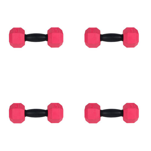 4PK Pro Pet Care Dumbbell Chew Treat Dispenser Dog Toy 18cm Assorted