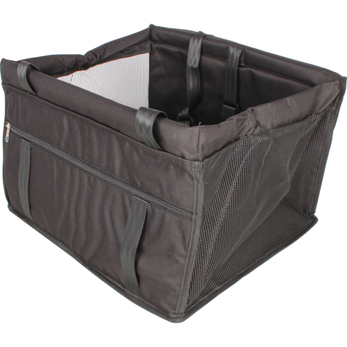 Pro Pet Care Dog/Cat Foldable Deluxe Quilted Car Booster Seat - Black