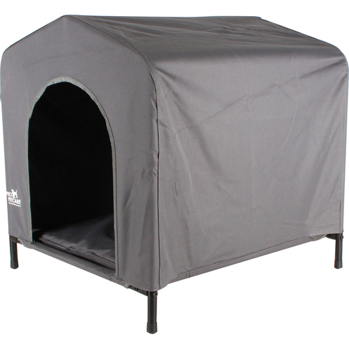Pro Pet Care 63x58cm Fabric Retreat Dog Kennel - Grey