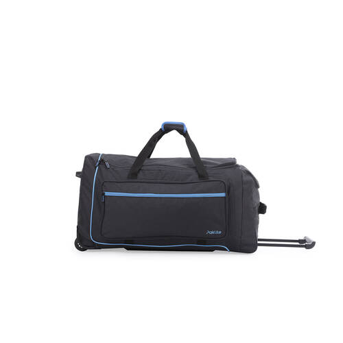 Paklite Rolling Duffle Bag Overnighter Travel Trolley Luggage Large Blue