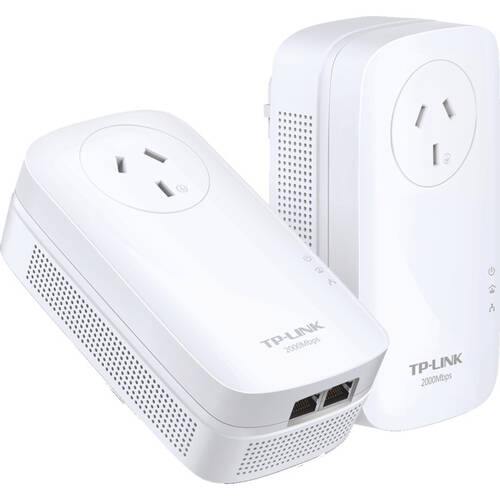 GIGABIT POWERLINE ADAPTER KIT 2000MBPS POWER PASS AV2000