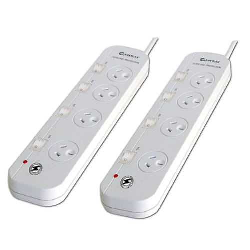 2PK Sansai 4-Way Individually Switched Power Board