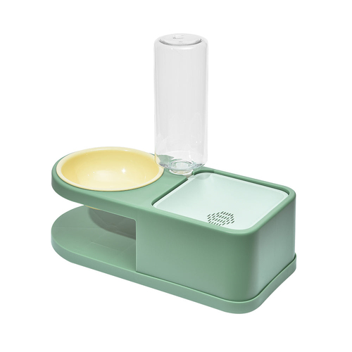 Pakeway Met Pet Food Water Drinking Bowl Green