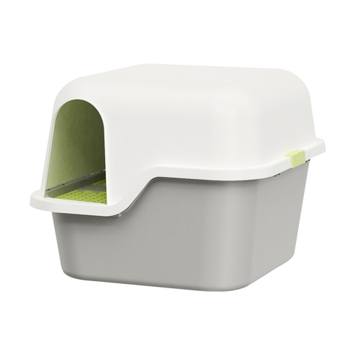 Pakeway Kingbox Plastic Candy Cat Litter Box Grey White