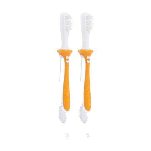2PK Pigeon Training Baby Toothbrush Step 2 Soft Bristle Safety Shield
