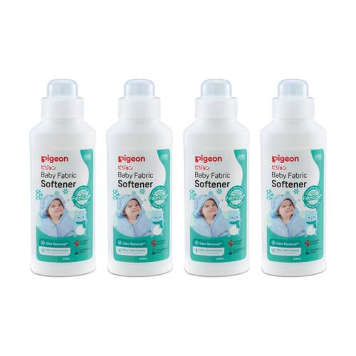 4PK Pigeon Baby Fabric Softener 430ml Odour Remover Gentle On Skin 0m+
