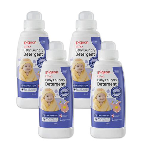 4PK Pigeon Odor Removal Improved Formula Baby Laundry Detergent 500mL