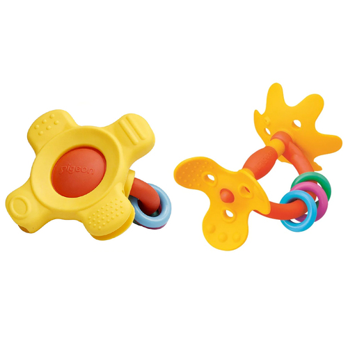 Pigeon Step 1 Baby 4m+ Training Teether & 7m+ Training Teether Combo