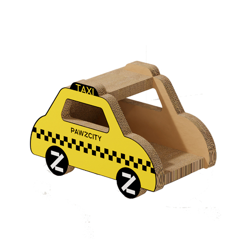Pawzcity 34cm Cardboard Cat Scratcher Board - Taxi