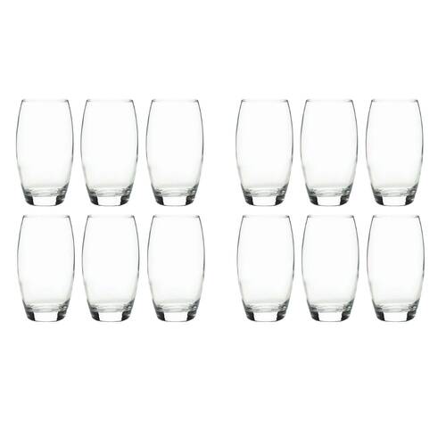 2x 6pc Artcraft Payton Durable Glass Tumbler Party Beverage Drinkware 510ml Clear