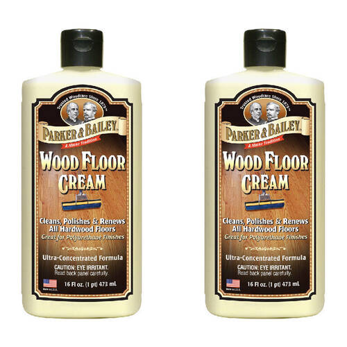 2PK Parker Bailey Restorative Hardwood Floor Cream Polishing Cleaner Odourless 473ml