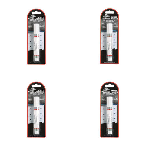 4PK Parker Bailey Water-Based Furniture Touch Up Marker Odourless 23cm White