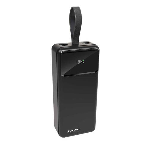 Laser 18W PD Powerbank 27000mAh USB-C/Micro/8-Pin Fast Charging LED Black