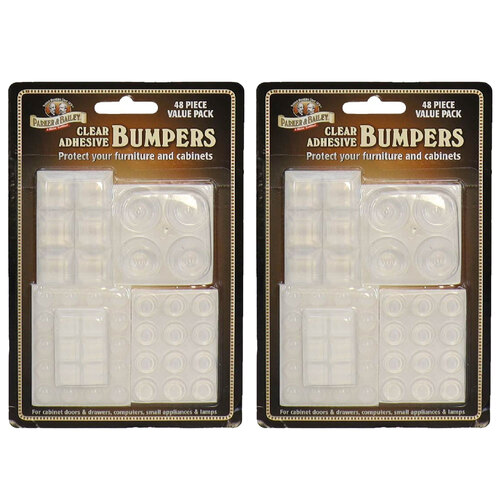 2PK 48pc Parker & Bailey Adhesive Bumpers Assorted Pack