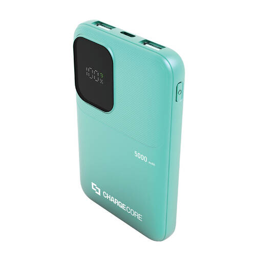 ChargeCore SafeCharge Max Powerbank 5000mAh USB-A to C & 8-Pin Aquatic Awe