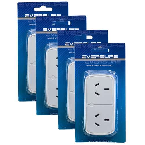 4x DOUBLE ADAPTOR RIGHT HANDSIDE BY SIDE POWER ADAPTOR
