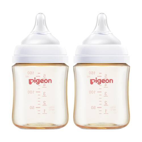 2PK Pigeon Softouch BPP Baby Bottle PPSU Anti-Colic 160ml 0m+