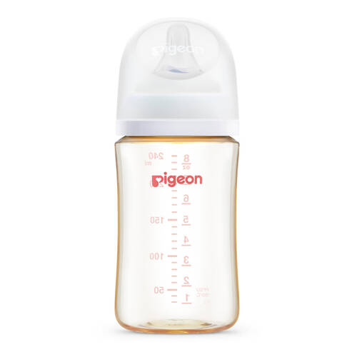 Pigeon Softouch 240ml Baby Feeding Bottle w/ Y-Cut Nipple - Clear 3m+