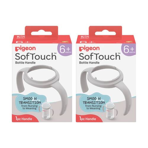 2PK Pigeon Softouch BPP Step Up Baby Bottle Handle 240ml 330ml Compatible