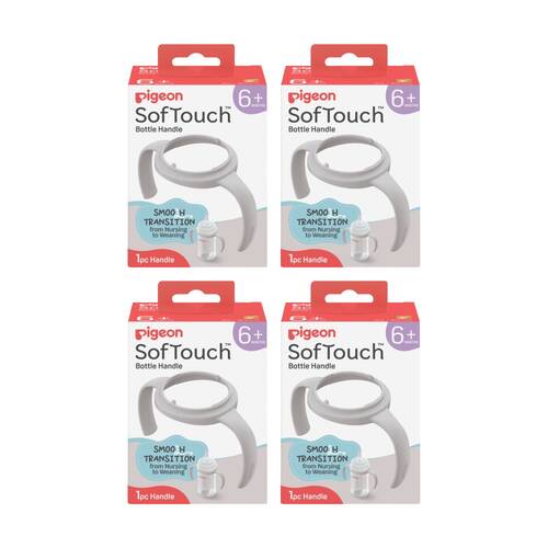 4PK Pigeon Softouch BPP Step Up Baby Bottle Handle 240ml 330ml Compatible