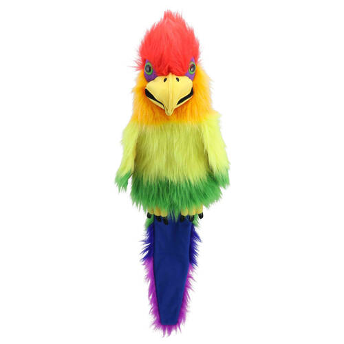 The Puppet Company Rainbow Bird Plush Squak Hand Large Toddler 18m+ 80cm 