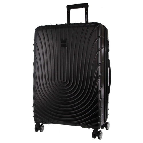Pierre Cardin 70cm Medium Hard Shell Suitcase Black
