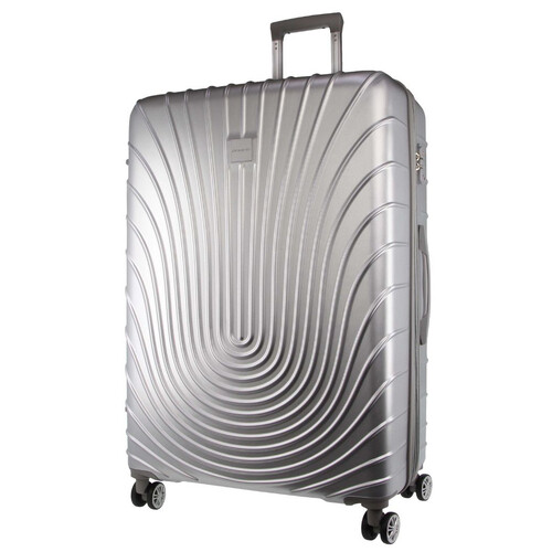 Pierre Cardin 70cm Medium Hard Shell Suitcase Silver