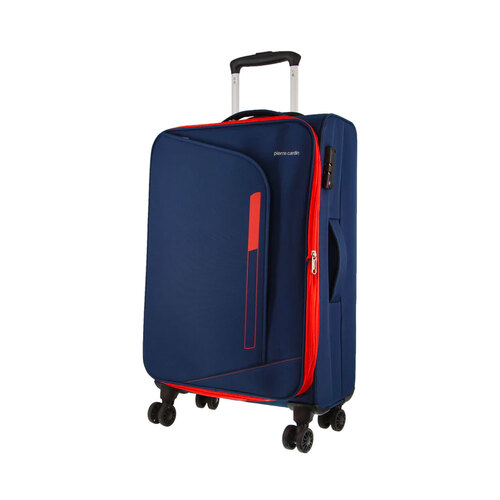 Pierre Cardin 76cm Large Soft Shell Suitcase in Navy